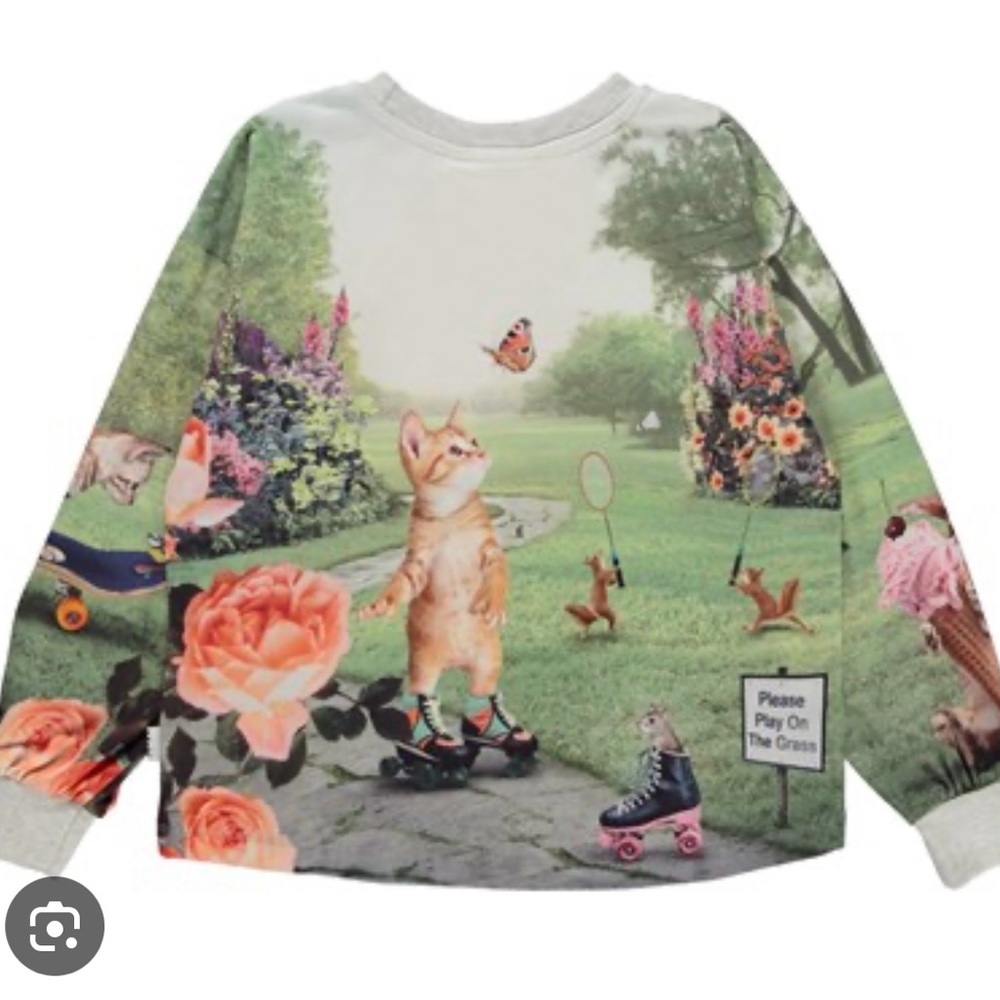 Molo Reniza Kitty Picnic Girls Sweatshirt